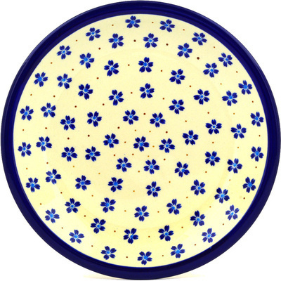 Polish Pottery Plate 9" Daisy Field