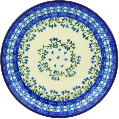 Polish Pottery Plate 9" Dancing Vines