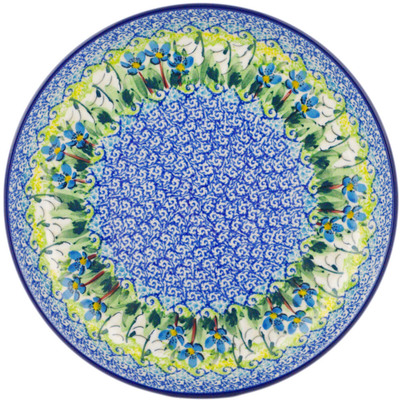 Polish Pottery Plate 9&quot; Delightful Day UNIKAT
