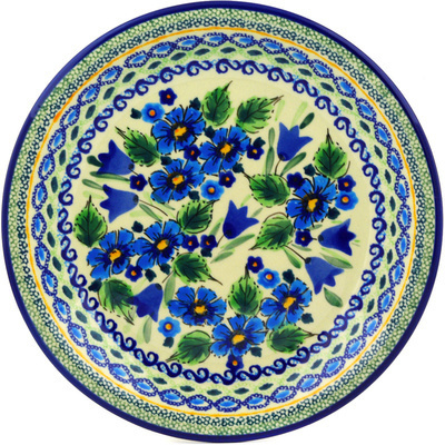 Polish Pottery Plate 9&quot; Evangeline UNIKAT