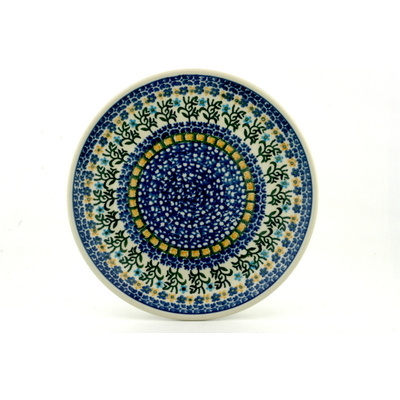 Polish Pottery Plate 9&quot; Field Of Wildflowers