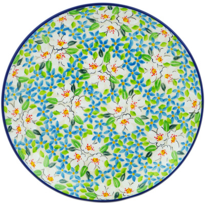 Polish Pottery Plate 9&quot; Green With Envy UNIKAT