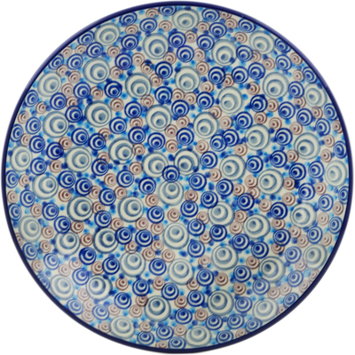 Polish Pottery Plate 9&quot; Hypnotized UNIKAT