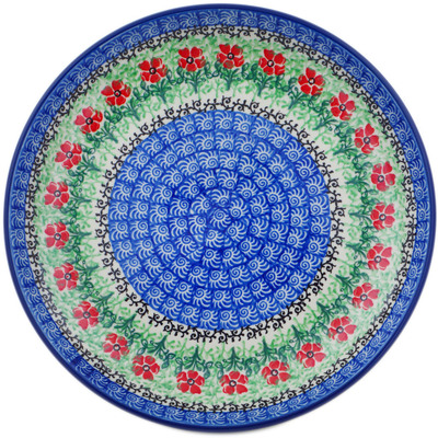 Polish Pottery Plate 9&quot; Maraschino