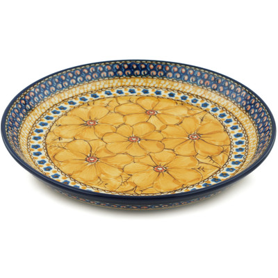 Polish Pottery Plate 9&quot; Marigold Dreams UNIKAT