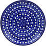 Polish Pottery Plate 9&quot; Midnight Stars