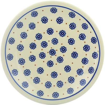 Polish Pottery Plate 9" Simple Daisies