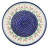 Polish Pottery Plate 9&quot; Spring Flowers