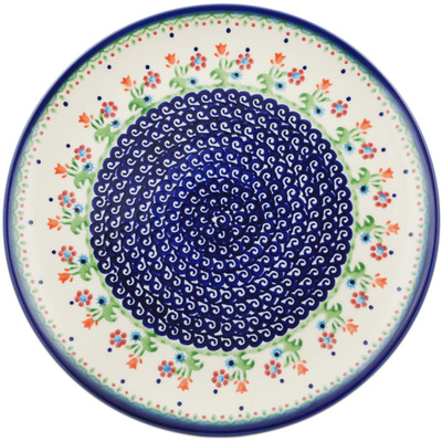 Polish Pottery Plate 9" Spring Flowers