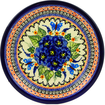 Polish Pottery Plate 9&quot; Spring Splendor UNIKAT