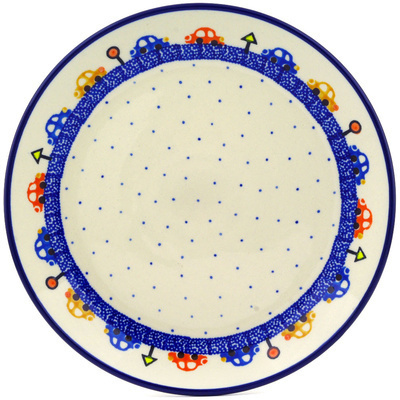 Polish Pottery Plate 9&quot; Stop N Gotraffic