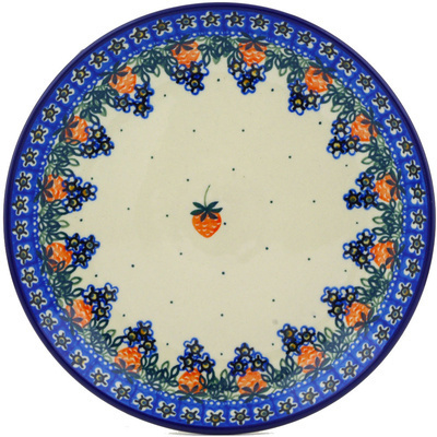 Polish Pottery Plate 9&quot; Strawberry Fever