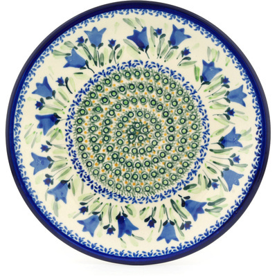 Polish Pottery Plate 9&quot; Tulip Fields UNIKAT