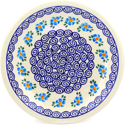 Polish Pottery Plate 9&quot; Zen Floral