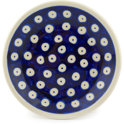 Polish Pottery Plate Small Blue Eyes