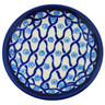 Polish Pottery Plate Small Catching Waves