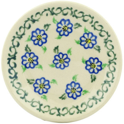 Polish Pottery Plate Small Classic Daisy