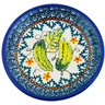 Polish Pottery Plate Small Cucumber Patch