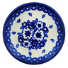 Polish Pottery Plate Small Heavenly Azure Wreath