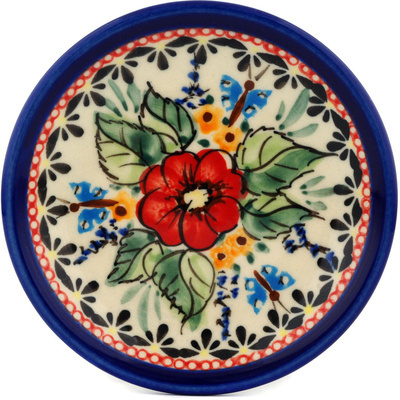 Polish Pottery Plate Small Spring Splendor UNIKAT