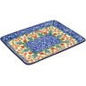 Polish Pottery Platter 10&quot; April Showers