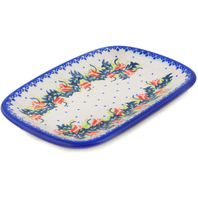 Polish Pottery Platter 10&quot; California Poppies