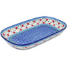 Polish Pottery Platter 10&quot; Daisy Lace