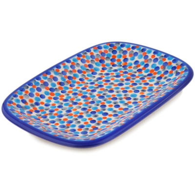 Polish Pottery Platter 10" Dot Show
