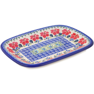 Polish Pottery Platter 10" Grecian Fields
