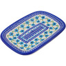 Polish Pottery Platter 10" Greek Daisies