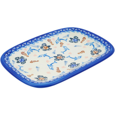 Polish Pottery Platter 10&quot; Hawaiian Sea Turtle - Honu