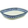 Polish Pottery Platter 10&quot; Light Hearted