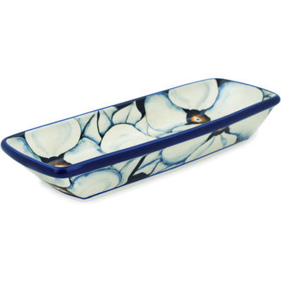 Polish Pottery Platter 10&quot; Looking Poppy UNIKAT