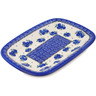 Polish Pottery Platter 10&quot; Lovely Blueberries