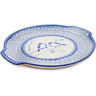 Polish Pottery Platter 10&quot; Magical Blue