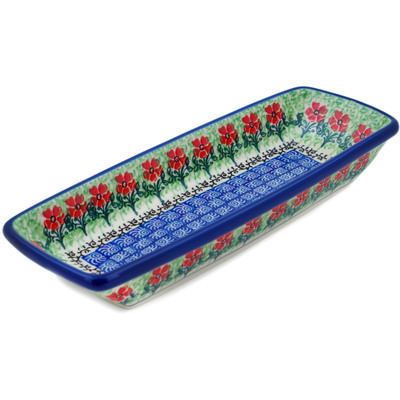 Polish Pottery Platter 10&quot; Maraschino