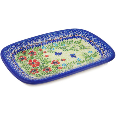 Polish Pottery Platter 10&quot; Metamorphosis