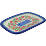 Polish Pottery Platter 10&quot; Midsummer Bloom