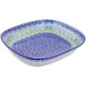 Polish Pottery Platter 10&quot; Ocean Tulips