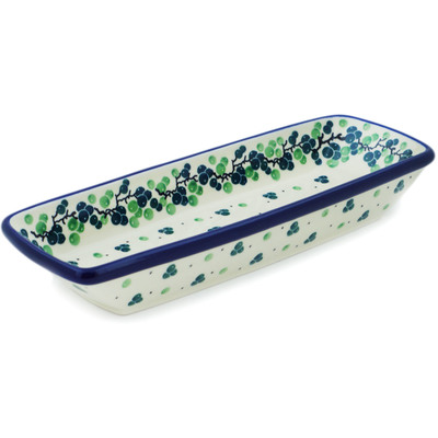 Polish Pottery Platter 10&quot; Olive Branch