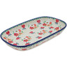 Polish Pottery Platter 10&quot; Pink Divinity UNIKAT