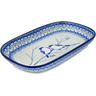 Polish Pottery Platter 10&quot; Waiting Birds UNIKAT