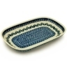 Polish Pottery Platter 10&quot; Wildflower Garland