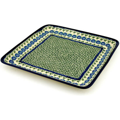 Polish Pottery Platter 11&quot; Bayou Song