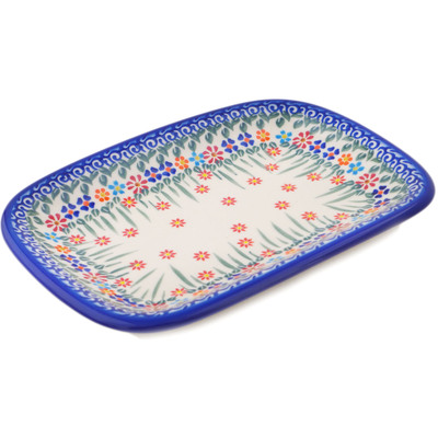 Polish Pottery Platter 11" Blissful Daisy