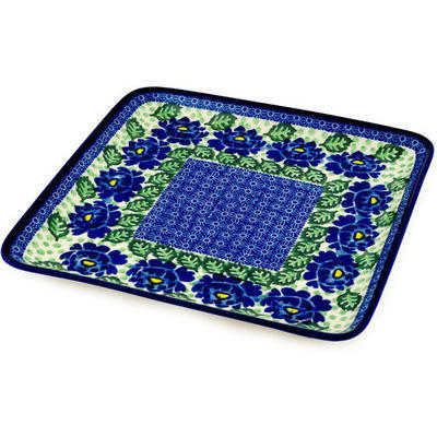 Polish Pottery Platter 11" Blue Bliss