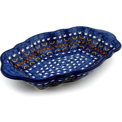 Polish Pottery Platter 11" Blue Horizons