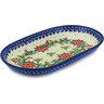 Polish Pottery Platter 11&quot; Cardinal&#039;s Home UNIKAT