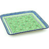 Polish Pottery Platter 11&quot; Key Lime Dreams UNIKAT