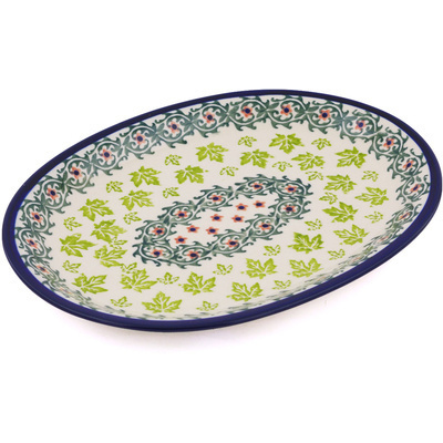 Polish Pottery Platter 11" Maple Days